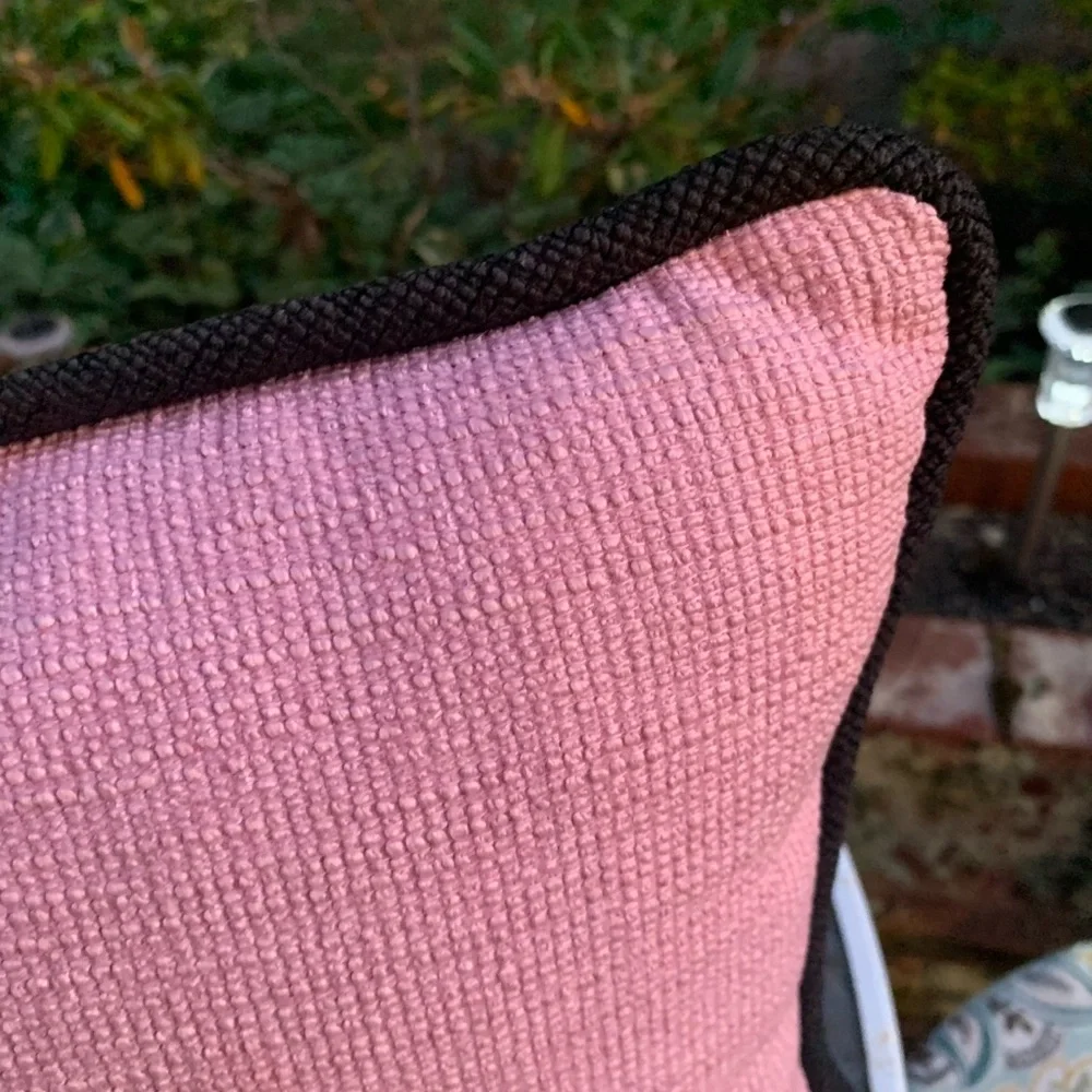 West Elm Blush Textured Accent Pillow